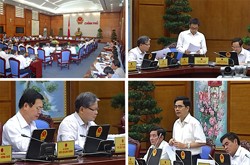 Government discusses 8 major draft laws - ảnh 1